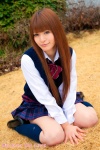 blouse costume haruna_megumi kneesocks pleated_skirt school_uniform skirt sweater_vest rating:Safe score:0 user:nil!