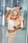 antlers blonde_hair cosplay mamitan original shawl shorts tubetop rating:Safe score:2 user:nil!