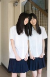 aizawa_rina blouse costume mirror pleated_skirt school_uniform skirt wpb_113 rating:Safe score:0 user:nil!