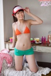 bikini_top kneesocks nishino_koharu ponytail shorts swimsuit visor_cap rating:Safe score:0 user:nil!