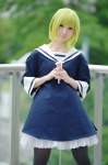 blonde_hair cosplay dress gumi pantyhose rinami sailor_uniform school_uniform vocaloid rating:Safe score:2 user:nil!