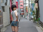 iiniku_ushijima shorts striped suspenders thighhighs tshirt rating:Safe score:8 user:pixymisa