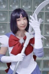 bishoujo_senshi_sailor_moon cosplay elbow_gloves gloves kei purple_hair sailor_dress sailor_saturn staff tiara tomoe_hotaru rating:Safe score:0 user:nil!
