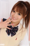 blouse bookbag haruna_megumi ponytail rq-star_466 school_uniform sweater_vest rating:Safe score:1 user:nil!