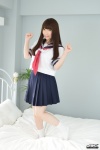4k-star_292 bed pleated_skirt sailor_uniform school_uniform skirt socks tsukishiro_usa rating:Safe score:1 user:nil!