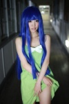 blue_hair cosplay dress dress_lift furude_rika higurashi_no_naku_koro_ni tsun rating:Safe score:2 user:nil!