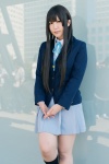 akiyama_mio blazer blouse cosplay kneesocks k-on! narihara_riku pleated_skirt ribbon_tie school_uniform skirt rating:Safe score:0 user:pixymisa