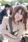 bikini cleavage cosplay gakkou_gurashi! satchel shizuku swimsuit wakasa_yuuri rating:Questionable score:2 user:nil!