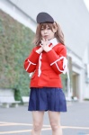 blazer blouse cosplay kantai_collection pantyhose pleated_skirt ryuujou_(kantai_collection) saeki_sae sheer_legwear skirt twintails visor_cap rating:Safe score:0 user:nil!