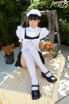 apron blouse hairband jumper maid maid_uniform sakura_airi thighhighs white_legwear zettai_ryouiki rating:Safe score:0 user:nil!