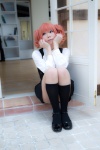 blouse cosplay inu_boku_secret_service jumper kneesocks orange_hair rinrinko roromiya_karuta school_uniform twintails rating:Safe score:1 user:nil!