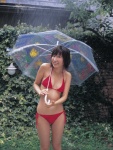 bikini cleavage ono_mayumi rain side-tie_bikini swimsuit umbrella wet rating:Safe score:0 user:nil!