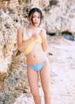 bikini cleavage kawamura_yukie reincarnation shirt_lift swimsuit tank_top rating:Safe score:0 user:nil!
