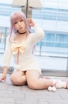 bell bow choker cosplay dress heterochromia k neko_(k) purple_hair socks yaya rating:Safe score:0 user:pixymisa