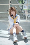 boots cosplay kantai_collection reco sailor_dress socks yukikaze_(kantai_collection) rating:Safe score:0 user:nil!