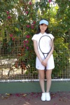 pleated_skirt polo sawai_miyuu skirt tennis_racket visor rating:Safe score:0 user:nil!