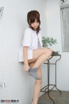 bathroom blouse bra girlz_high honoka_maki kneesocks open_clothes panties rating:Safe score:3 user:nil!