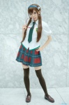 blouse cosplay glasses hairband hayase_ami makinami_mari_illustrious neon_genesis_evangelion pleated_skirt rebuild_of_evangelion school_uniform skirt thighhighs tie twintails zettai_ryouiki rating:Safe score:2 user:nil!