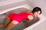 ass bathroom bathtub dgc_0813 kurio_nene one-piece_swimsuit swimsuit wet rating:Safe score:0 user:nil!