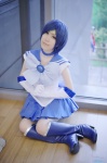 ai_(iv) bishoujo_senshi_sailor_moon blue_hair boots choker cosplay elbow_gloves gloves mizuno_ami sailor_dress sailor_mercury rating:Safe score:0 user:nil!