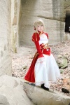 blonde_hair boots braid cosplay dress fate/series fate/stay_night kamui_arisa red_moon saber rating:Safe score:0 user:nil!