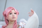 choker code_geass cosplay euphemia_li_britannia gown hair_buns pink_hair shirayuki_himeno wings rating:Safe score:0 user:nil!