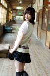 blouse choko costume kneehighs miniskirt pleated_skirt school_uniform skirt sweater_vest rating:Safe score:0 user:nil!