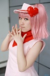 cosplay dress nagikaze_rein pink_hair ran_(shugo_chara!) shugo_chara! side_ponytail visor rating:Safe score:0 user:nil!