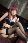 black_legwear bra colors cosplay garter_belt nagisa_mark-02 original panties purple_hair thighhighs rating:Safe score:2 user:nil!