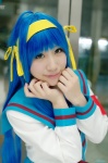 armband blue_hair cosplay hairband hair_ribbons izumi_konata lucky_star pleated_skirt sailor_uniform saki school_uniform skirt suzumiya_haruhi suzumiya_haruhi_no_yuuutsu rating:Safe score:0 user:nil!
