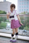 asami_uki boots bow cosplay from_the_new_world pleated_skirt school_uniform skirt thighhighs watanabe_saki rating:Safe score:1 user:pixymisa
