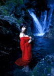 cleavage hito hoshino_aki robe waterfall wet rating:Safe score:1 user:nil!