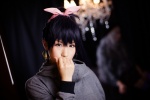 cosplay ganaha_hibiki hairbow idolmaster jacket mike_(ii) ponytail rating:Safe score:0 user:pixymisa