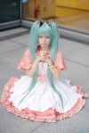 apron aqua_hair bad∞end∞night_(vocaloid) cosplay crinoline dress hatsune_miku maitako shawl twintails vocaloid rating:Safe score:1 user:pixymisa