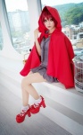 basket cape cosplay kotaro pleated_skirt plushie red_hair ruiko school_uniform skirt socks zone-00 rating:Safe score:1 user:Kryzz