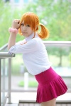 anjou_naruko ano_hi_mita_hana_no_namae_wo_bokutachi_wa_mada_shiranai blouse cosplay orange_hair pleated_skirt saki school_uniform skirt twintails rating:Safe score:0 user:nil!