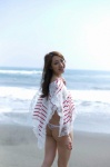 aihara_nana ass beach bikini_bottom blouse ocean swimsuit rating:Safe score:1 user:nil!