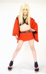 blonde_hair cosplay croptop gintama kijima_matako midriff miniskirt skirt tabi takasugimi-o rating:Safe score:0 user:nil!