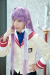 clannad cosplay fujibayashi_kyou ponko_unko purple_hair school_uniform rating:Safe score:0 user:Log