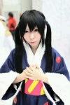 cosplay hair_ties kimono k-on! nakano_azusa onagi_mayu twintails rating:Safe score:0 user:pixymisa