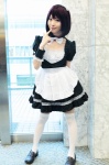 apron ayase choker cosplay dress hairband maid maid_uniform original thighhighs zettai_ryouiki rating:Safe score:4 user:nil!