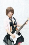 blouse bra cosplay guitar haru_(iii) headphones meiko miniskirt petticoat skirt tie vocaloid rating:Safe score:0 user:pixymisa