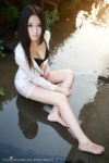 barefoot bikini blouse cleavage moon open_clothes swimsuit wet xiuren_017 rating:Safe score:0 user:nil!