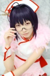 ahoge apron cosplay crossplay glasses hairband otoko_no_ko_wa_meido_fuku_ga_osuki!? purple_hair qipao tomo_(otosuki) waitress waitress_uniform yuuri_(shio274) rating:Safe score:0 user:nil!