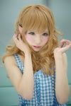 blonde_hair choker cosplay dress green_eyes himemiya_mahore masuwaka_tsubasa_(cosplay) rating:Safe score:1 user:pixymisa