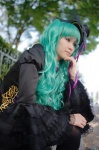 aqua_hair cosplay dress hatsune_miku ryuu_no_naku_hakoniwa_yori_(vocaloid) suzune thighhighs top_hat twintails vocaloid rating:Safe score:0 user:nil!