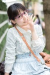 blouse glasses koyomi necklace shoulder_bag skirt rating:Safe score:0 user:pixymisa