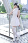 cosplay dress garter_belt kimi_to_kanojo_to_kanojo_no_koi. sone_miyuki thighhighs white_legwear yuni_(ii) zettai_ryouiki rating:Safe score:2 user:nil!