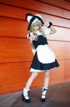 apron blonde_hair blouse cosplay jumper kirisame_marisa shuu socks touhou witch_hat rating:Safe score:3 user:nil!