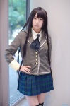 blazer blouse boku_wa_tomodachi_ga_sukunai cosplay mikazuki_yozora pleated_skirt school_uniform skirt thighhighs yuushi zettai_ryouiki rating:Safe score:0 user:nil!